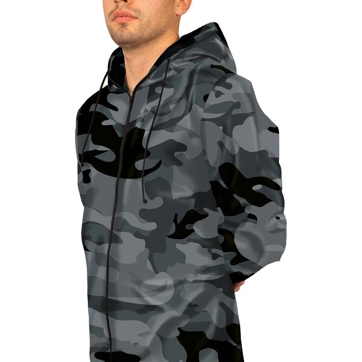 Hazmat Suit Gray / Urban Camo Jumpsuit / Overall Gray Camouflage