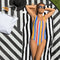 Vibrant Stripes One Piece Swimsuit