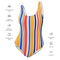 Vibrant Stripes One Piece Swimsuit