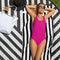 Hot Pink One Piece Swimsuit