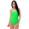 Neon Green One Piece Swimsuit