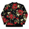 Red & Black Roses Bomber Jacket