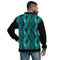 Green Checkered Bomber Jacket