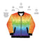 Geometric Pride Bomber Jacket