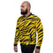 Bold Tiger Stripes Bomber Jacket