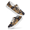 Gold Floral Canvas Shoes