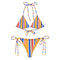 Vibrant Stripes Summer Bikini